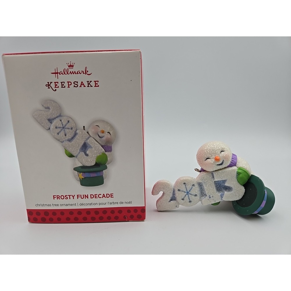Hallmark Ornament 2013 Frosty Fun Decade Snowman 4th in the Series